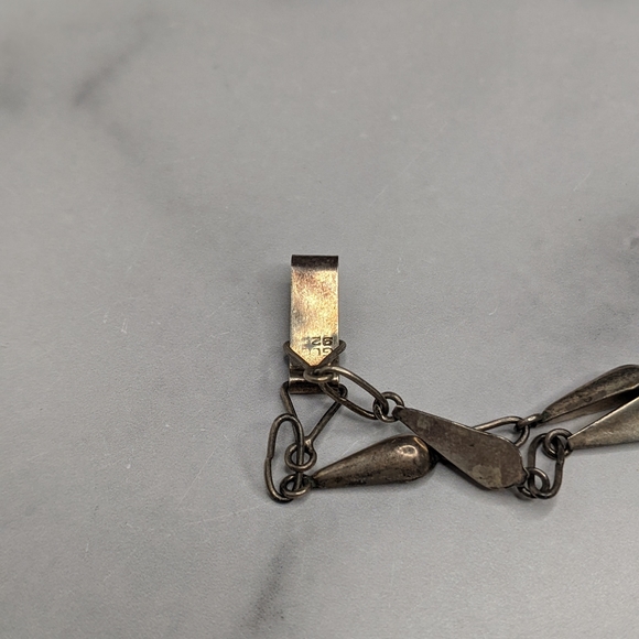 Vintage sterling silver & tiger's eye southwest necklace - Picture 6 of 6